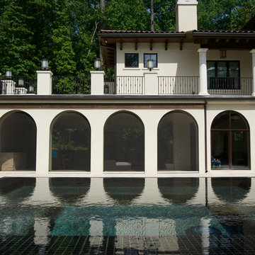 A Mediterranean-style home embraces outdoor living in Atlanta, Georgia