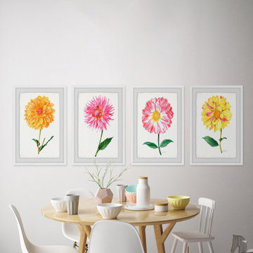 Flower Power Quadriptych