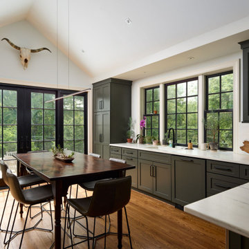 Painted Kitchen Cabinets Rustic Charm