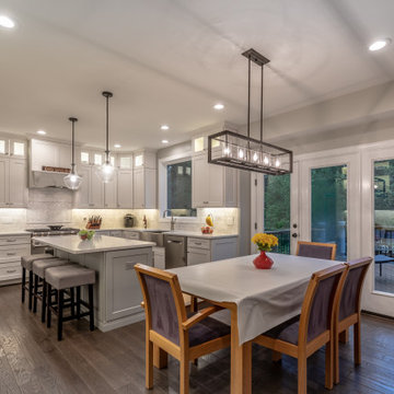 Elegant, Bright and Spacious White Kitchen in Fairfax VA