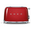 Smeg Retro 50's 2 Slice Toaster, Red