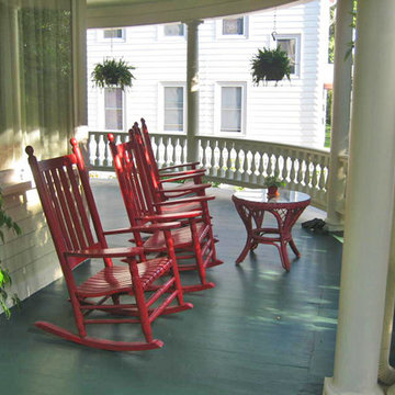 Curved Porch Railing in Putnam, CT