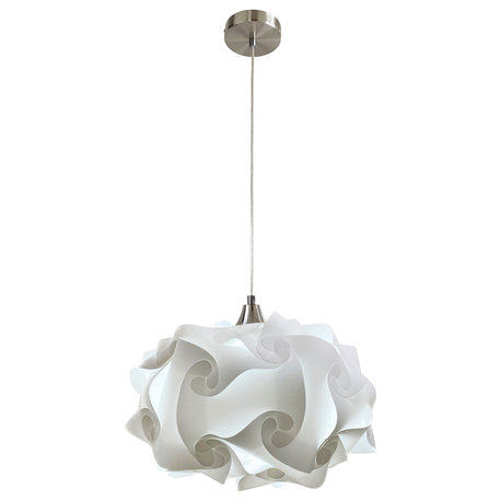 Cloud Pendant Light, Nickel, Small