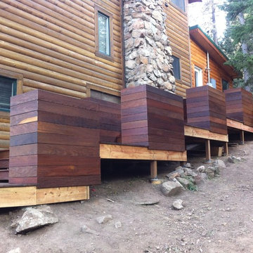 Ipe Deck with Raised Garden Boxes