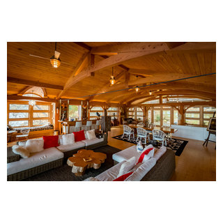 Western Red Cedar Paneling - Rustic - Living Room - Newark - by Buffalo ...
