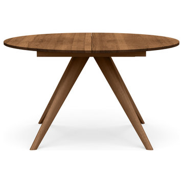 Copeland Catalina Round Extension Table, Saddle Cherry, 48x48