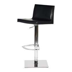 Gina Swivel Hydraulic Stool | Black - Bar Stools And Counter Stools