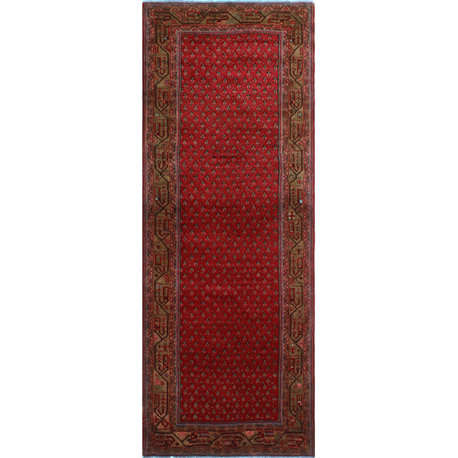 Vintage Distressed Naheed Red Runner