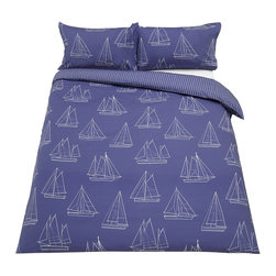 John Lewis Sailing Duvet Cover and Pillowcase Set - Bedspreads