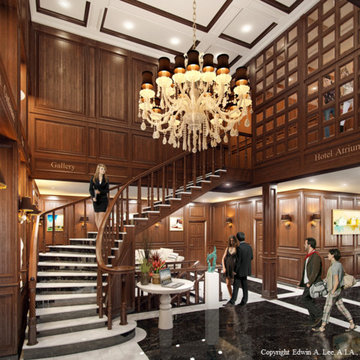New England Resort Hotel Lobby
