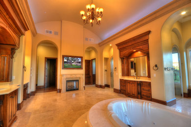 Inspiration for a mediterranean bathroom remodel in Sacramento