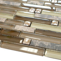 Soldier Stone Luxury Diamond Glass Mosaic Tile Collection - Home Accessories & Decor