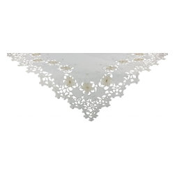 Xia Home Fashions - Daisy Divine 34"x34" Table Topper - Tablecloths