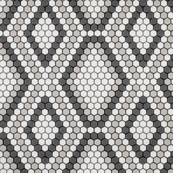 Geo Mesh Mount Glass Tile - Tile