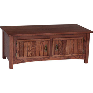 Sedona Slate Top 2 Drawer Coffee Table Transitional Coffee