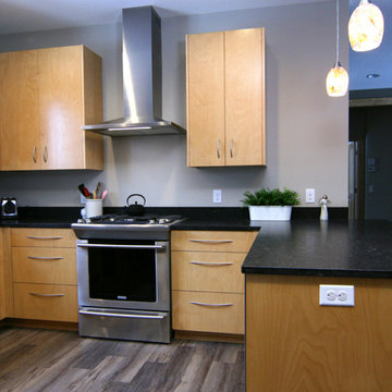 Clean Birch Kitchen plus Pantry