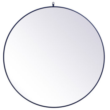Elegant Lighting MR4745 Eternity 45" Diameter Circular Beveled - Blue