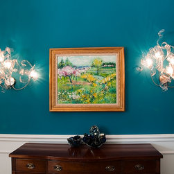 Crystal Chandelier and Sconces - Wall Sconces