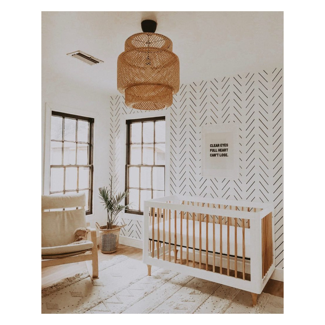 Minimal Boho Nursery Interior