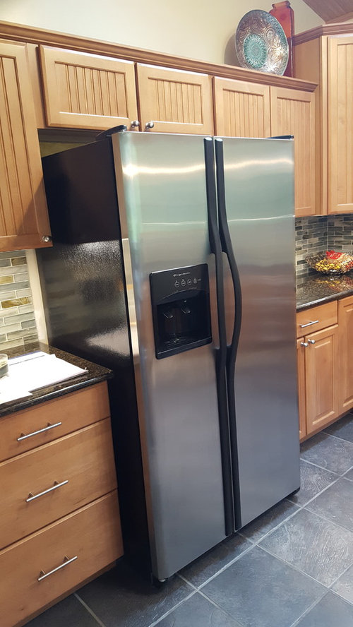 Kitchen Cabinet Gurus This Fridge, How To Make A Refrigerator Fit Under Cabinet