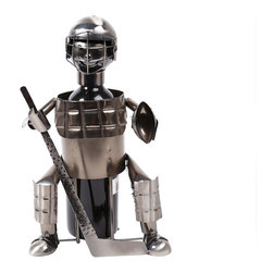 Hockey Goalie Wine Presenter, 8 x 13.5 inches, Iron - Products