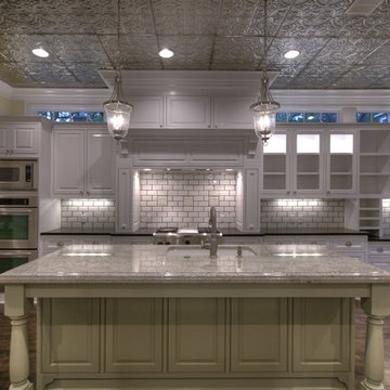 Kitchen Ceiling with Tin