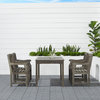 Vifah Renaissance Outdoor 5-Piece Hand-Scraped Wood Patio Dining Set V1297SET4