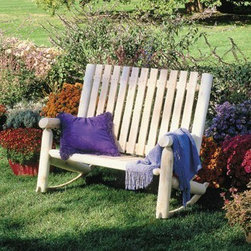 Cedar Double High Back Rocker - Patio Furniture And Outdoor Furniture