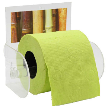 Java Toilet Paper Holder One Roll Tissue Dispenser Suction Mounted