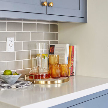 Classic 3x6 Kitchen Backsplash in Blue Spruce