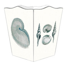 Blue Shell Wastepaper Basket