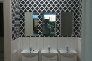 Example of a trendy home design design in Other