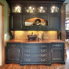 cabinet between dining and kitchen