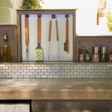 Outdoor Grill Hidden Storage