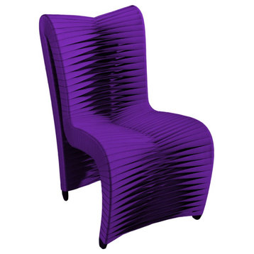 Seat Belt Dining Chair, High Back, Purple