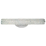 Maxim Lighting International - Meteor 1-Light Bath Vanity Sconce, Polished Chrome, Beveled Crystal - Brighten up your powder room with the classic Meteor Bath Vanity Fixture. This 1-light vanity fixture is beautifully finished in polished chrome with beveled crystal glass shades to match your existing hardware. Whether hung over a pedestal sink or a full vanity, this fixture illuminates your space and sheds light on your morning and nightly routines.