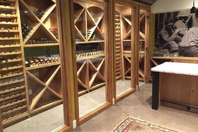 Modern wine cellar in Sacramento.