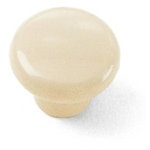 Laurey - 1 1/4" Plastic Knob - Bone - Laurey is todays top brand of Decorative and Functional Cabinet Hardware!  Make your home sparkle with our Decorative Knobs and Pulls, or fix up your cabinets with our Functional Hardware!  Cabinets feel better when Laurey's on them!