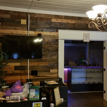 Reclaimed Pallet Wood Accent Wall