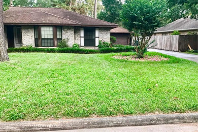 Photo of a traditional landscaping in Houston.