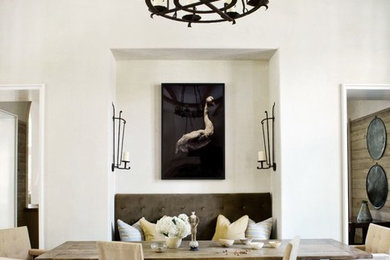 Tuscan dining room photo in Los Angeles