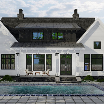 Hidden Brook Farm House Plan - Back
