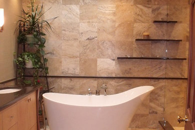 Tuscan bathroom photo in Other