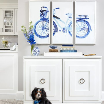 #projectcoastalchic - Blue and White Entryway