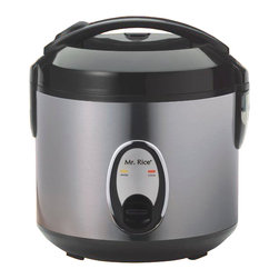 SPT - SPT 6 Cups Rice Cooker with Stainless Body 5.5 / 6 lbs From Vistastores - Rice Cookers And Food Steamers