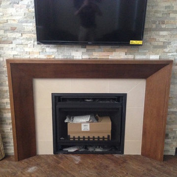 Maple Picture Frame Surround Mantel