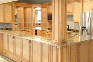 Kitchen - large contemporary kitchen idea in Other