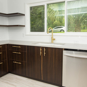 Gold Finished Kitchen
