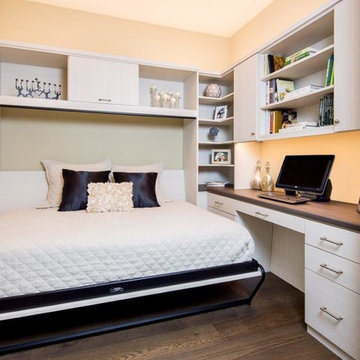 Side Tilt Wall Bed in Multi Function space in high rise