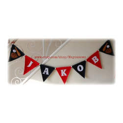 Sports bunting with name - Nursery Decor